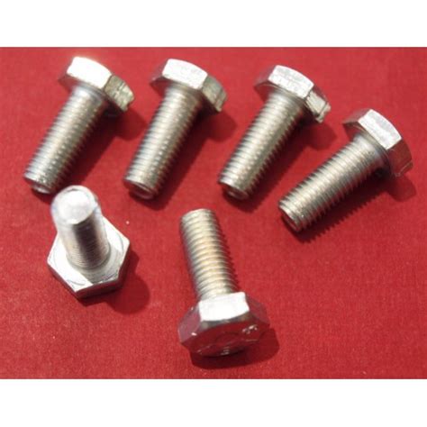 1 4 UNF X 5 8 Long Zinc Plated Set Screw Set Of 6 SH604051 SetA