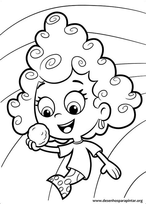 Desenhos Para Pintar E Colorir Bubble Guppies Imprimir Desenho 013