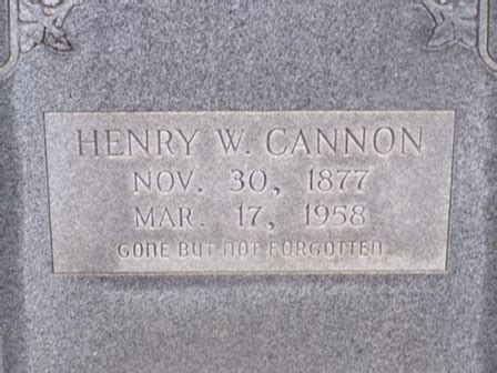 Henry Wilson Cannon Homenaje De Find A Grave