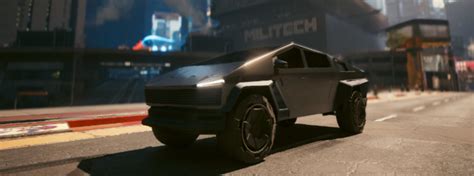 Tesla Cybertruck At Cyberpunk 2077 Nexus Mods And Community