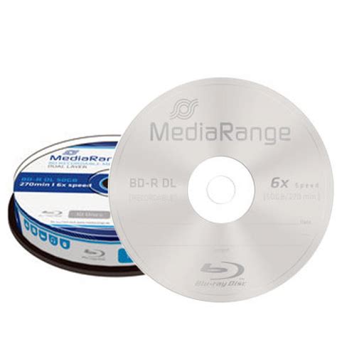 MediaRange Blu Ray BD R 25 GB imprimée 6x 10 pièces en Cakebox