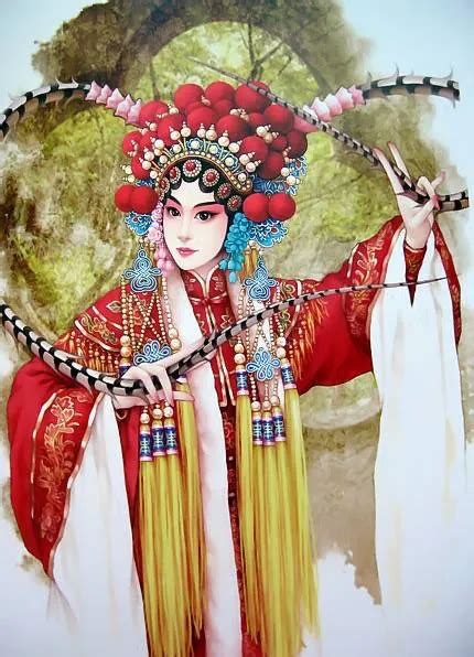 Peking Opera Chinese Style For Embroidery Needlework Ct Counted