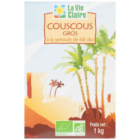 COUSCOUS GROS 1 KG La Vie Claire Sainte Clotilde