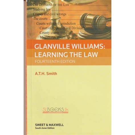 Glanville Williams Learning The Law Fourteenth Edition By Ath Smith