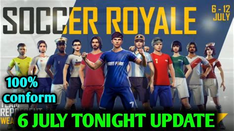 New Soccer Royale In Free Fire Tonight Update Of Free Fire Jersey In