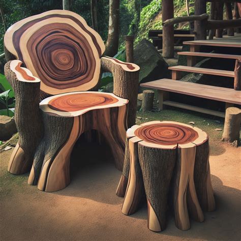 Unique Tree Stump Chair Ideas For Your Garden