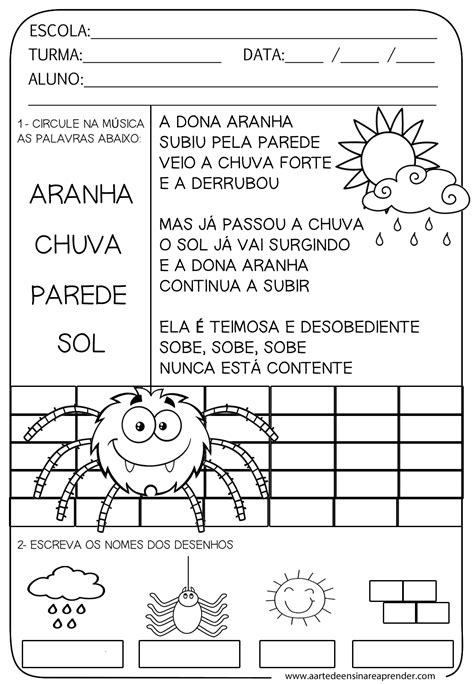 A Dona Aranha Atividades