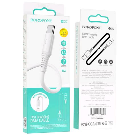 C Ble De Recharge Usb C A Borofone Bx Blanc Macleader