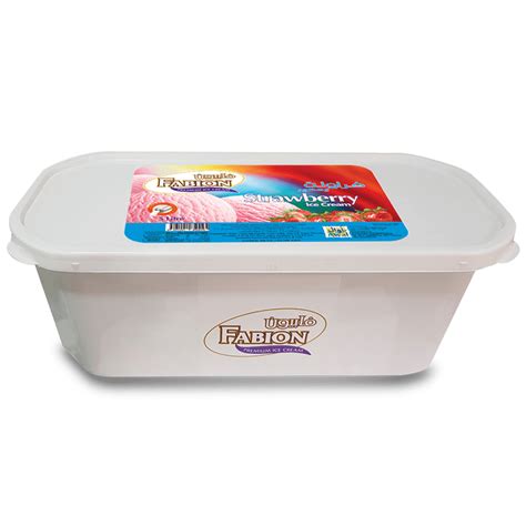 Fabion Strawberry Ice Cream 5 Litre – Awal Dairy Company W.L.L