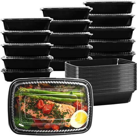 Amazon JUJEKWK Meal Prep Containers 50pack 32oz Food Grade With