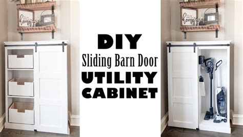 Diy Cabinet With Sliding Barn Doors Trabahomes