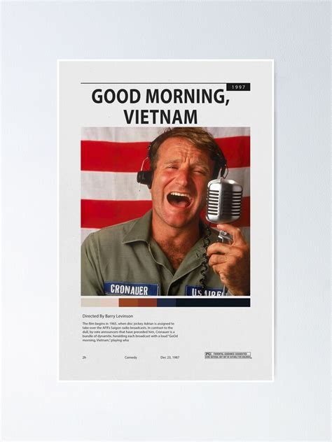 "Good Morning Vietnam movie poster 1987, comedy" Poster for Sale by ...