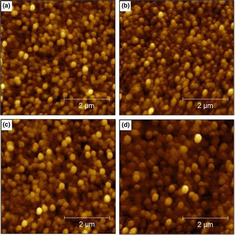 Surface Morphologies Of AZO Films At Different H 2 Ratios And The Power