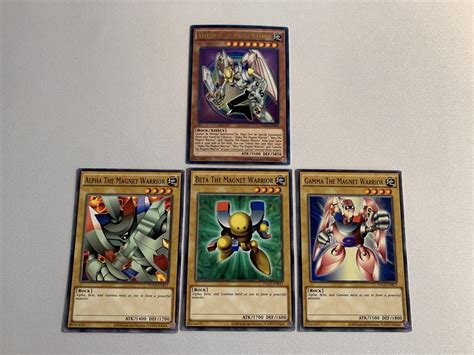 Yugioh Valkyrion The Magna Warrior Alpha Beta Gamma Magnet Lot Ultra