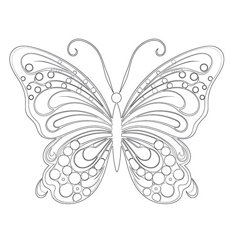 Butterfly Rainbow Coloring Page | Coloring Pages Mimi Panda