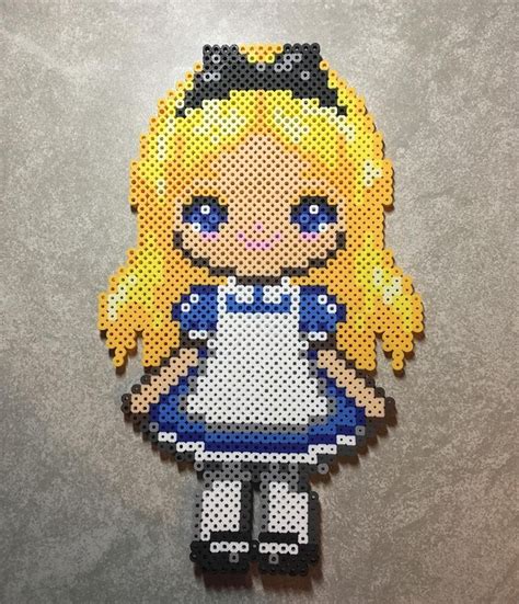 Alice Perler Beads By Perlinthesprites Byliz Perler Bead Disney