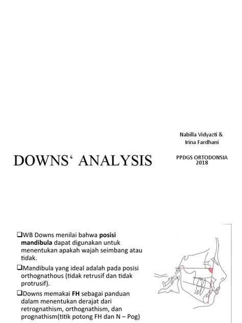 analisa downs