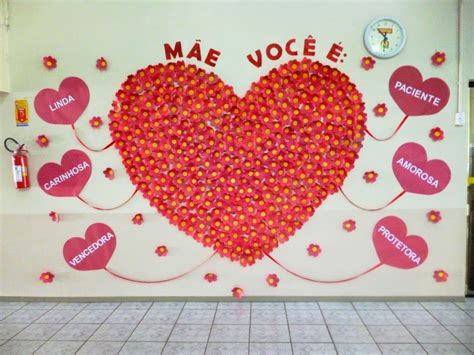 Mural Dia Das Mães Pinterest