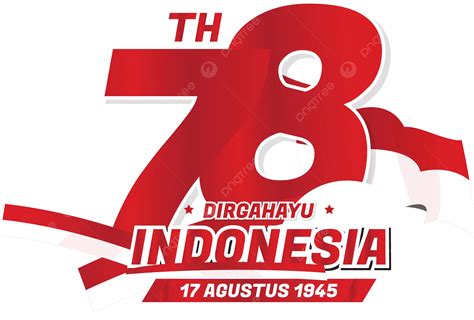 Hut Ri 78e Gelukkige Republiek Indonesië 17 Augustus 2023 Vector Gratis Hut Ri Levensduur