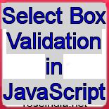 Select Box Validation In Javascript