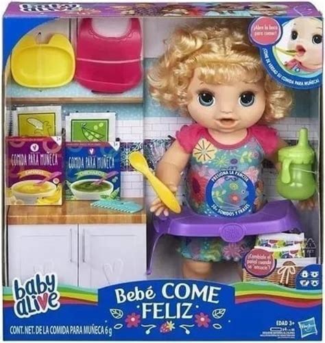 Boneca Baby Alive Comilona Comidinha Feliz Loira Hasbro Baby Alive