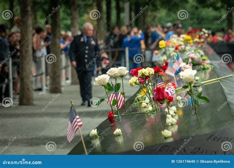 The 9/11 Memorial during Patriot Day Editorial Image - Image of ...