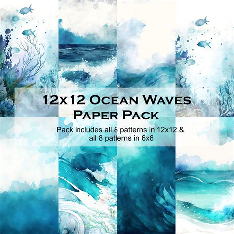 Ocean Waves 12x12 Paper Pack Simplystateddesign