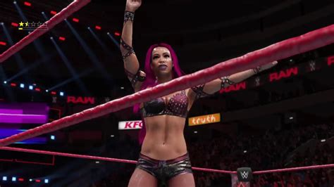 Wwe 2k18 Universe Mode Sasha Banks Vs Tamina Raw Youtube