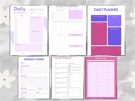 50 Editable Canva Planners Template Canva Digital Planner Template