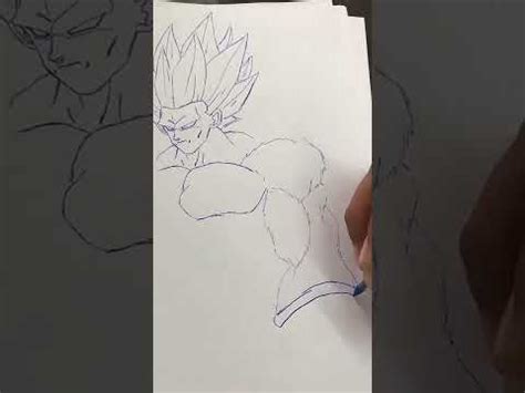 Directo Como Dibujar A Goku Ssj Dragonballz Fanart Goku Vegeta