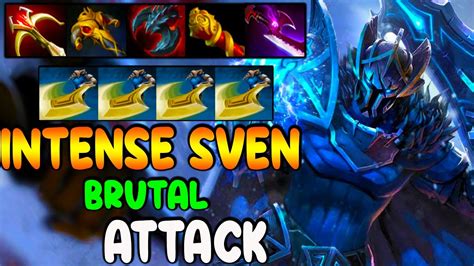 Intense Carry Sven Brutal Physical Damage Full Team Fight Dota