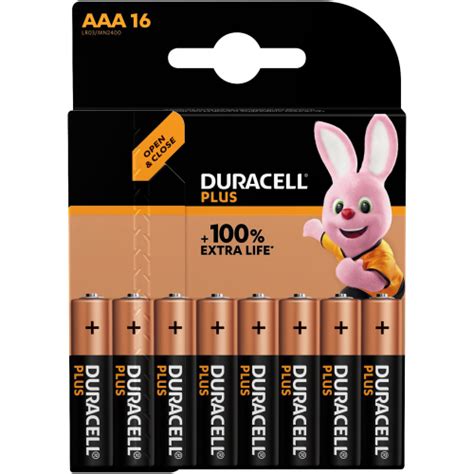 Duracell Plus Batteries Aaa 16 Pack Clicks