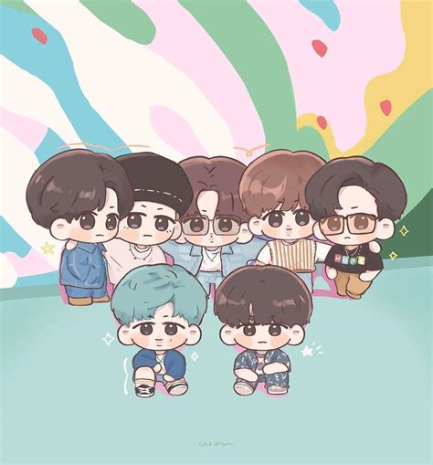 100 Bts Chibi Backgrounds