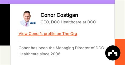 Conor Costigan - CEO, DCC Healthcare at DCC | The Org