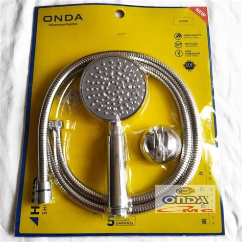 Hand Shower Mandi Flexible Hose Chrome New Inch Onda So Kul