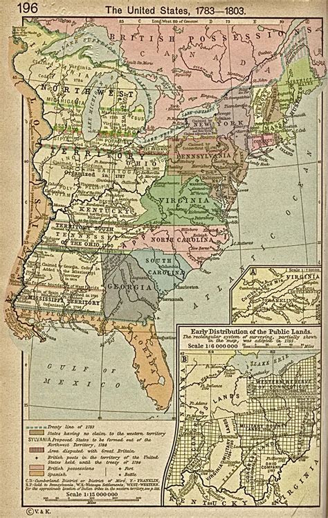 The United States 1783 1803 Historical Map United States • Mappery