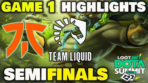 Fnatic Vs Liquid Game Highlights Dota Summit Semifinals Youtube