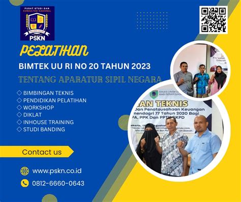 BIMTEK UU RI NOMOR 20 TAHUN 2023 TENTANG APARATUR SIPIL NEGARA Pusat