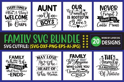 Family SVG Bundle Bundle · Creative Fabrica