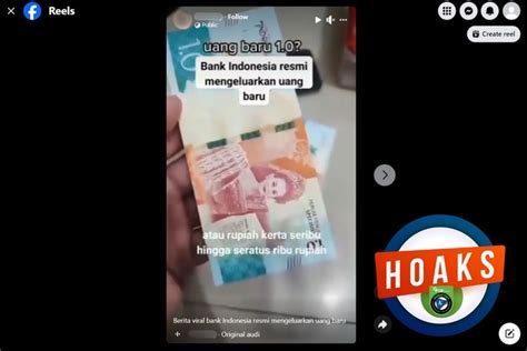 Beredar Hoaks Uang Pecahan Rp Baru Bank Indonesia Dan Peruri