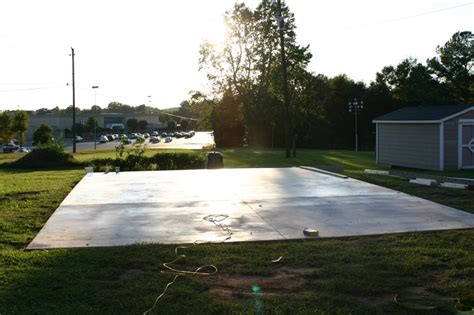 How To Build A Concrete Pad For Your Garage Sheds Unlimited