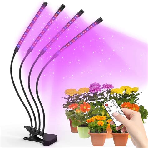 2 Sets Full Spectrum Led Grow Light Strip Auto On And Off Timer For Indoor Plant Grow Light Kits