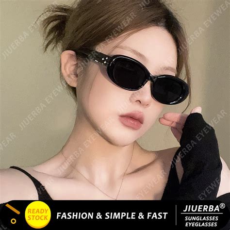 Jiuerba Vintage Style Oval Frame Star Sunglasses New Design Korean