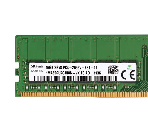MEMÓRIA 16GB DDr4 2666MHz 2RX8 ECC SK Hynix HMA82GU7CJR8N-VK