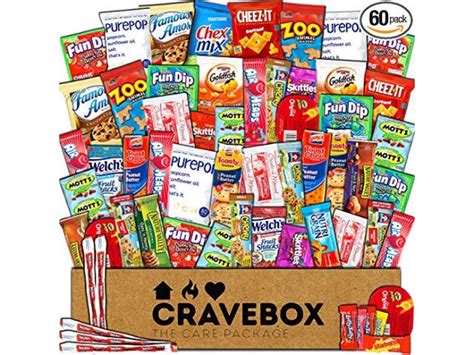 Free Cravebox Deluxe Care Package Snack Box 60 Count