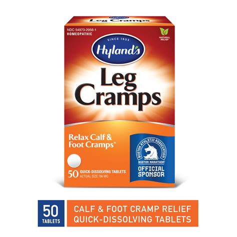 Hylands Leg Cramp Tablets Natural Relief Of Calf Leg And Foot Cramp 50 Count