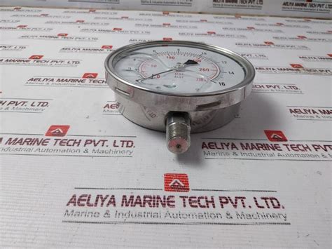 Abp 0 16 Bar Pressure Gauge 0 230 Psi Aeliya Marine