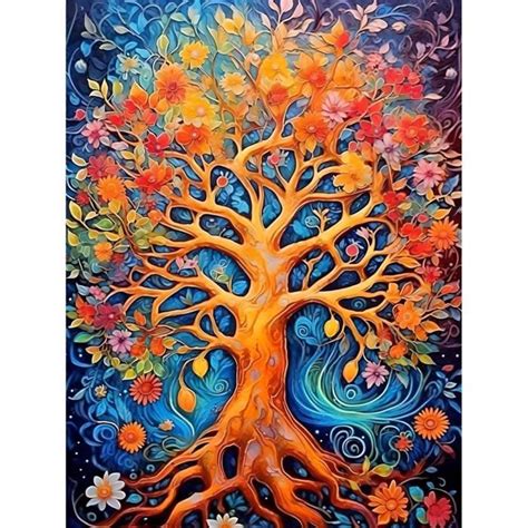 Diamond Painting Arbre Vie Diamond Painting Enfant 50X70Cm Arbre