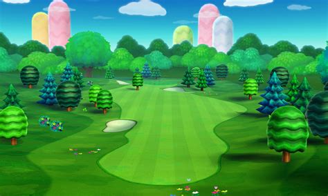 Mario Golf: World Tour (Nintendo 3DS) Courses & Scenery Artwork