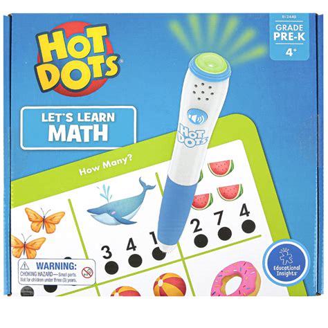 Hot Dots Junior Let S Master Pre K Math Ages Mardel